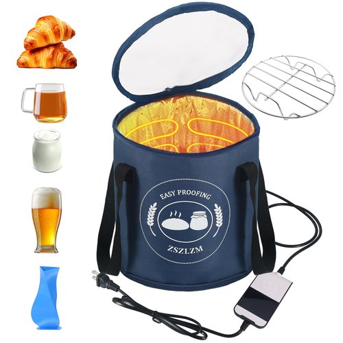 Kombucha Heating Wrap - Fermentation Heater Warmer Temperature Control, 50-113°F, 48H Timer, Round Design, Extra Large for Sourdough, Pizza,brew bru, Kombucha