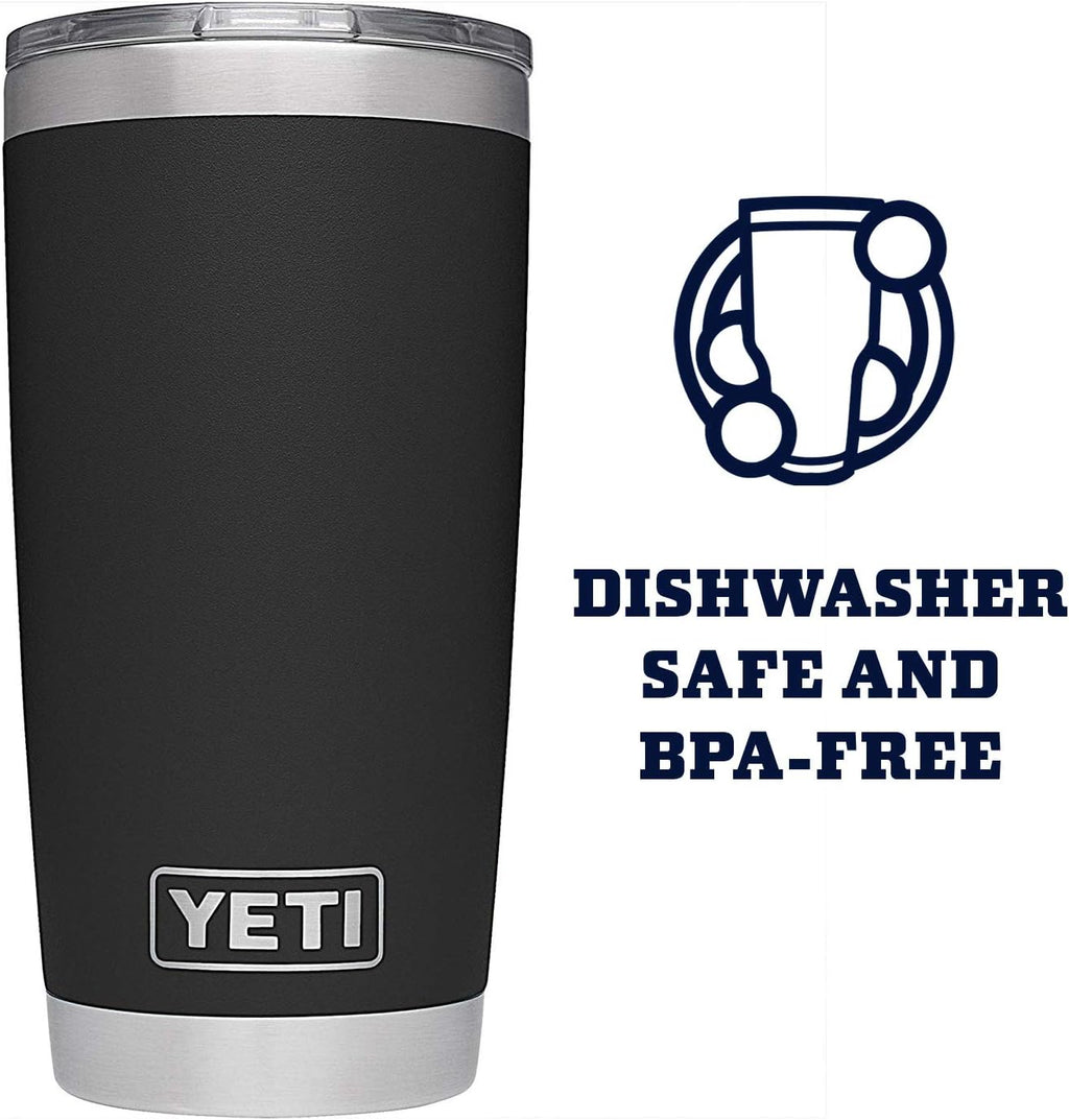 YETI Rambler 20 oz Stainless Steel Tumbler - Vacuum Insulated with MagSlider Lid for Hot & Cold Drinks