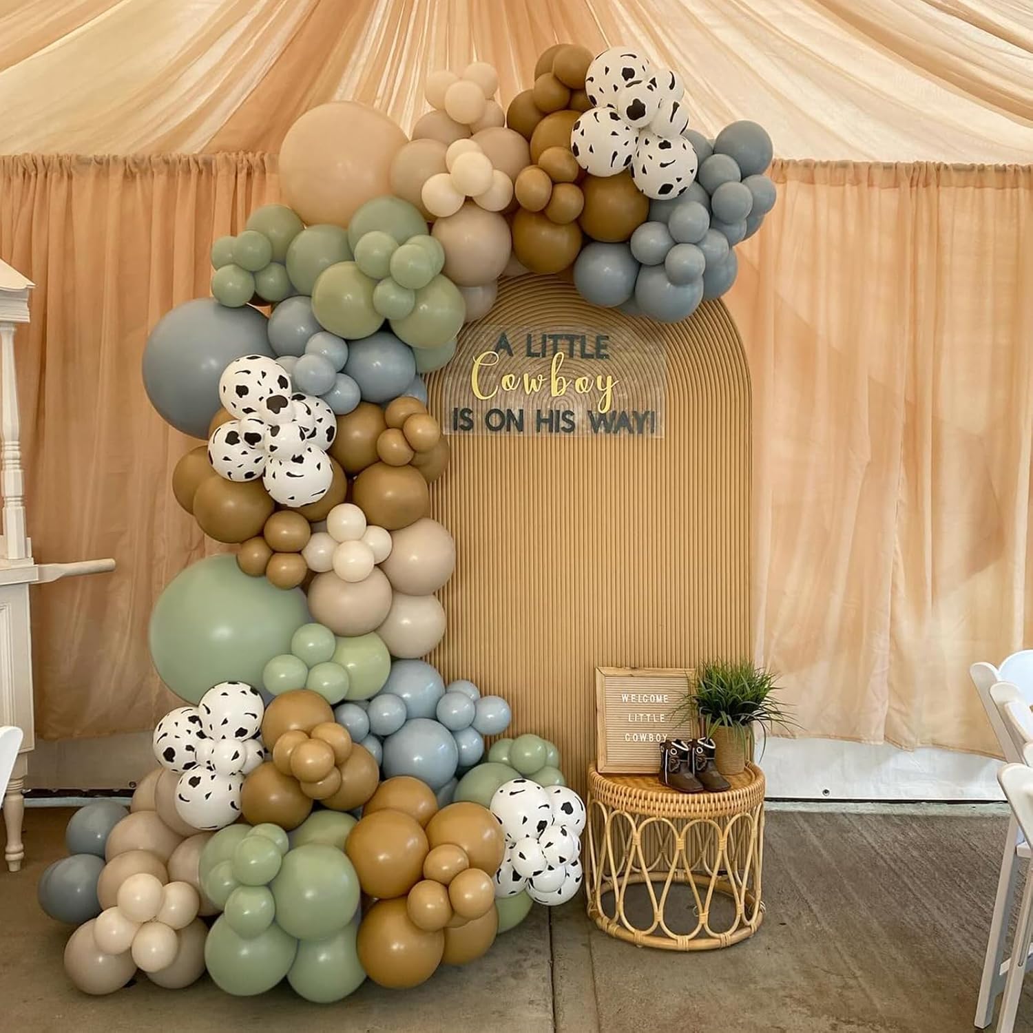 Sage Green Balloons | 12-Inch Dusty Green Party Balloons - 50pcs for Weddings & Celebrations