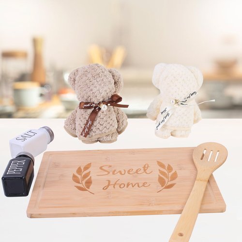 Housewarming Gifts New Home Basket，21-Piece Including Cutting Board, Handwashing Set, and Aromatherapy – Ideal for Housewarming Gift for Couples, New Home Families, and Closing Gifts for Home Buyers