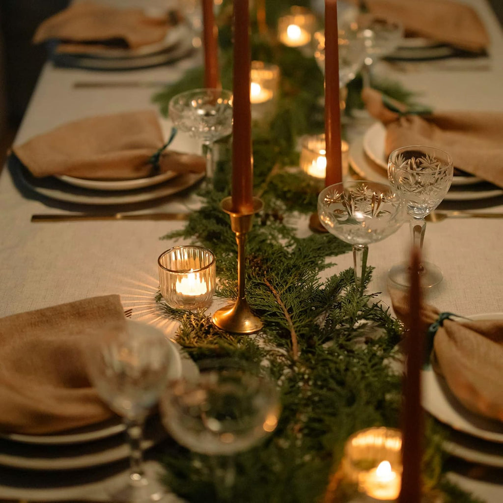 VOHO Clear Tealight Candle Holders - Set of 12 Glass Holders for Weddings & Home Decor | 2'' x 1.4''