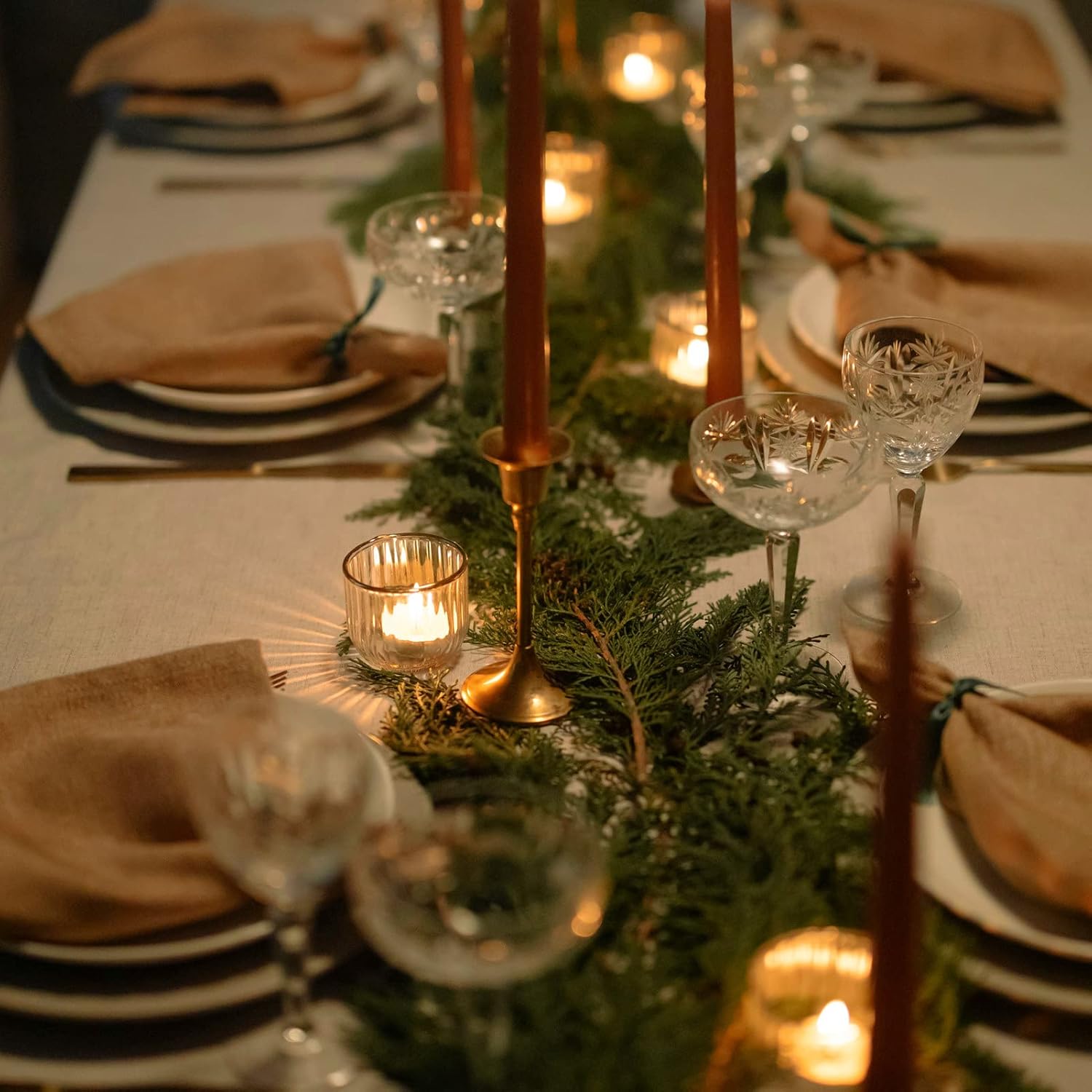 VOHO Clear Tealight Candle Holders - Set of 12 Glass Holders for Weddings & Home Decor | 2'' x 1.4''