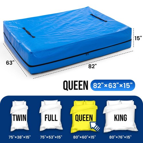 TAILI Queen Mattress Bags for Moving and Storage, Heavy Duty Moving Supplies Mattress Cover with Reinforced Handles, Storage Cover Essentials Packing Protector