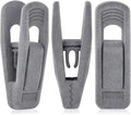 TOFIIGREM Grey Velvet Clips - 20 PCS Non-Slip Clips for Slim Velvet Hangers | Perfect for Pants and Clothes