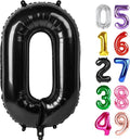 Black Number 0 Balloon - 40 Inch Birthday Decoration for Milestone Celebrations | Party Supplies