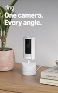 Ring Pan-Tilt Indoor Cam - 360° Pan Coverage, HD Video & Two-Way Talk | White