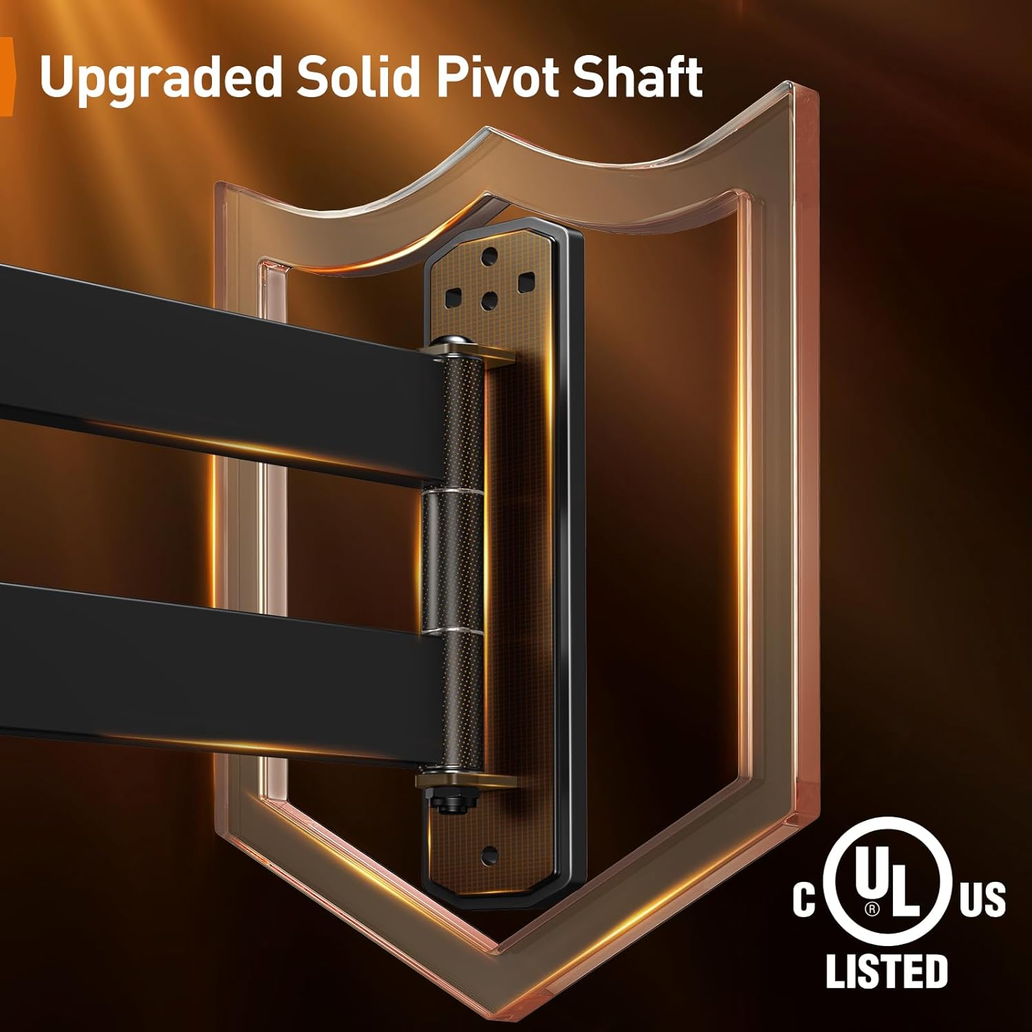 Perlegear Corner TV Wall Mount - Full Motion Bracket for 37-75 Inch TVs | 32.37” Extension & 100 lbs Capacity