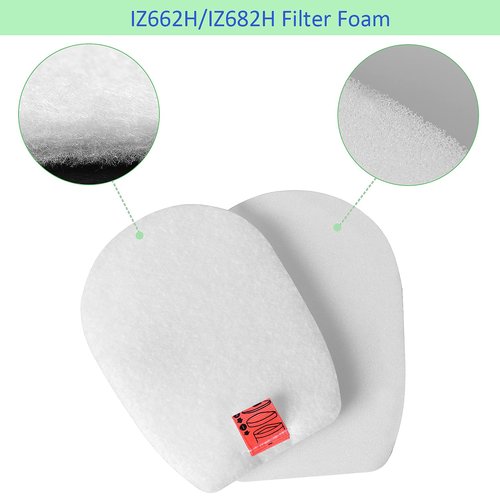 IZ662H IZ682H Filters for Shark Rocket Pet Pro IZ662H IZ682H Stick Vacuums, Include 2 Pack Filter and 4 Pack Foam and 4 Pack Felt Filter Kit
