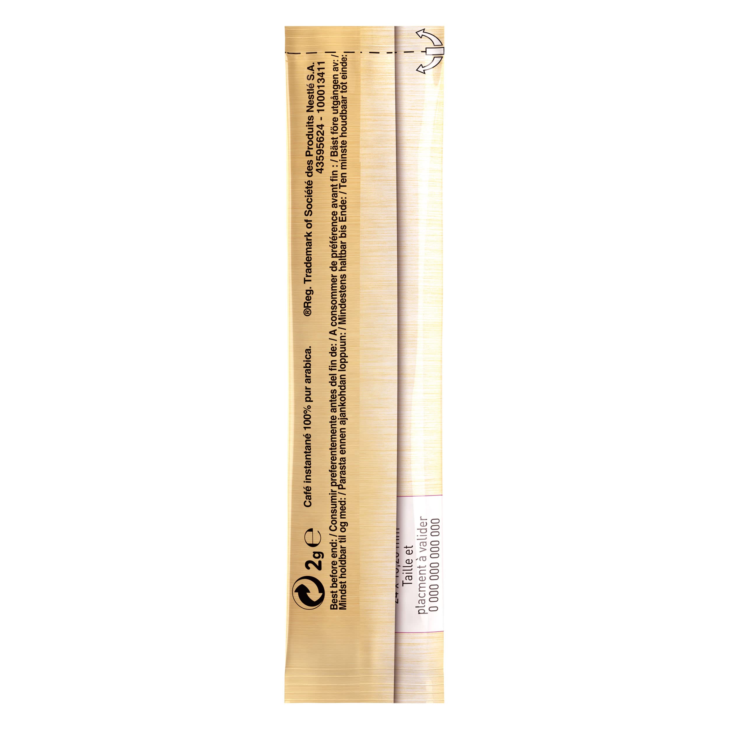 NESCAFE Gold Espresso 100% Arabica Ground Coffee Beans The Finest Instant Aroma Coffee Beverages Stickes for a Perfect Day Start (1 Box (25 Sticks))