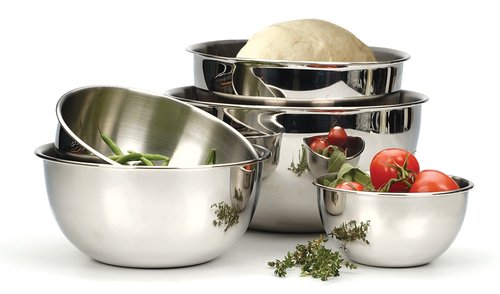 RSVP International Endurance Stainless Steel Mixing Bowls, 12 Quart