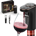Electric Wine Aerator, Rechargeable Wine Dispenser & Decanter, 1-999ML Quantitative Pour, Self-Clean & LED Touch Screen, Automatic Wine Pourer Ideal Gift for Wine Lovers Women and Men