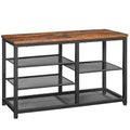 HOOBRO Shoe Bench, 5-Tier Shoe Rack Bench, Entryway Bench with Shoe Storage, Shoe Storage Organizer, 31.5" L Shoe Storage Bench for Entryway, Hallway, Space Saving, Rustic Brown and Black BF36HX01
