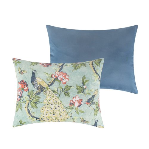 Greenland Home Pavona Enchanted Garden Quilted Pillow Sham, Standard 20x26-inch