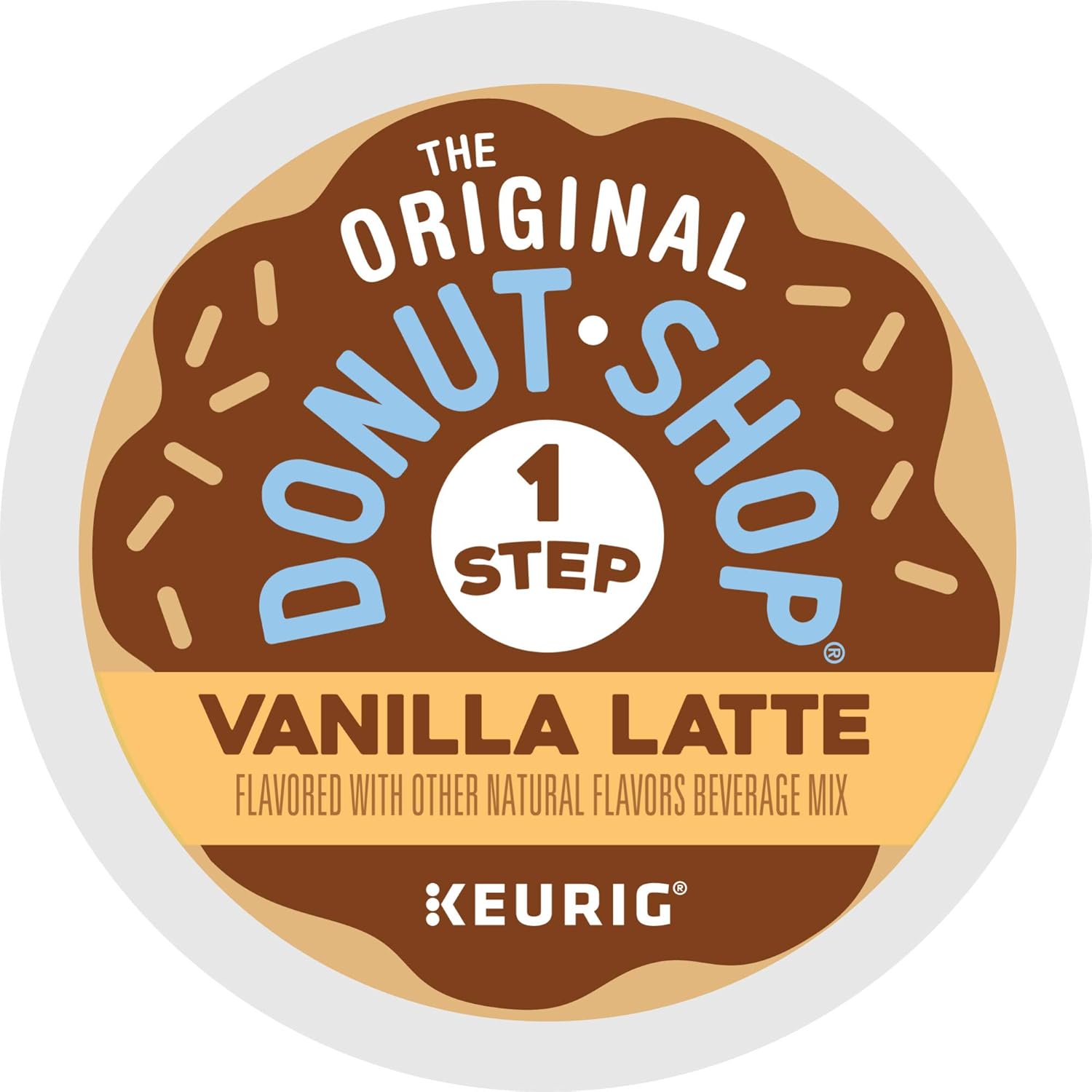 Original Donut Shop Vanilla Latte K-Cup Pods - Flavored Coffee, 20 Count | Single-Serve Convenience