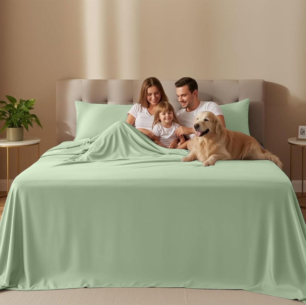 Utopia Bedding Full Sheet Set - Soft & Breathable 4-Piece Microfiber Bed Sheets for Full Size Bed | Sage