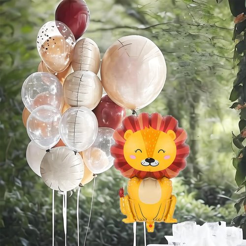 Safari Animal Balloons Zoo Animals Foil Balloons Jungle Balloon for Safari Birthday Party Decorations Zoo Party Animal Themed Birthday Decorations Jungle Party Decor Wildlife Theme Baby Shower