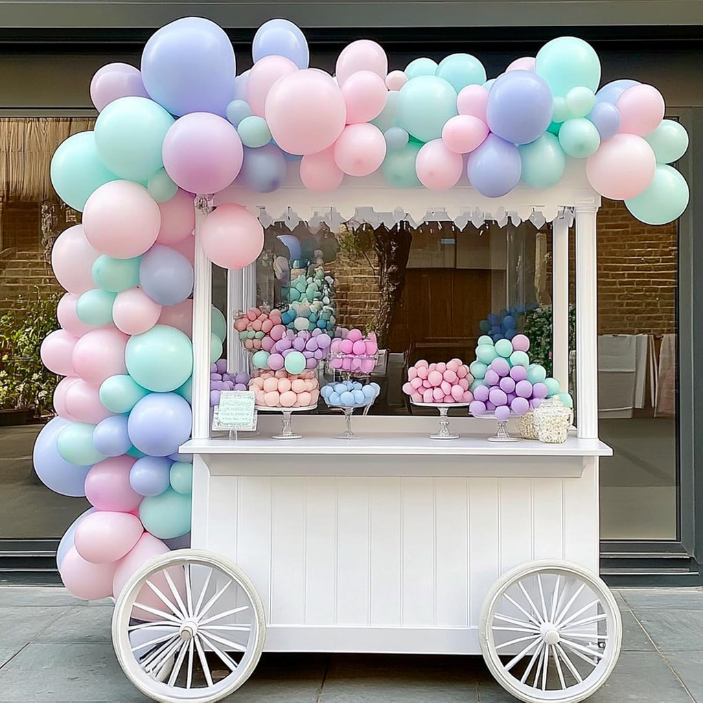 RUBFAC Mint Green Balloon Garland Kit - 129pcs in Various Sizes for Birthday, Baby Shower & Wedding Decor