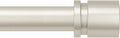 Byondeth Adjustable Curtain Rods - 16 to 170 Inches, 1 Inch Diameter, Brushed Nickel Finish