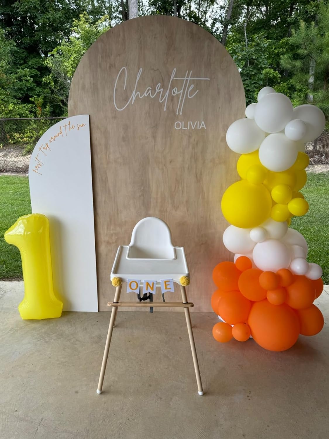 Number Balloons - 40 Inch Yellow '1' Balloon for 1st Birthday Party Decorations & Baby Showers