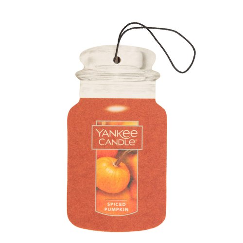 Yankee Candle Paper Car Jar, Spiced Pumpkin (Pack of 6)