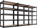 **Regine Switzerland Heavy Duty Garage Shelving - Adjustable 5-Tier Metal Storage Unit | 2050 lbs Capacity, 78"x46"x20"**