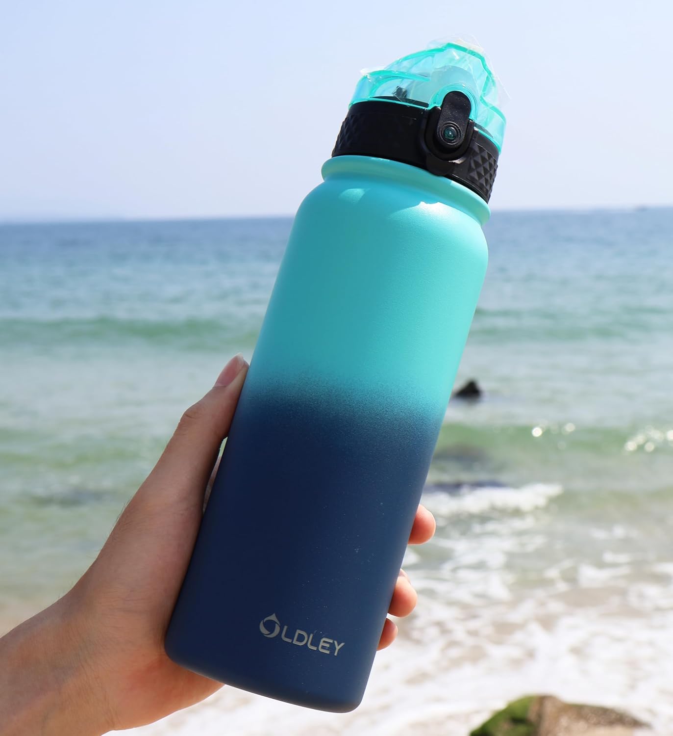 Oldley Insulated Water Bottle - 20oz Stainless Steel with 3 Lids | BPA-Free, Leak-Proof, Ideal for School & Travel