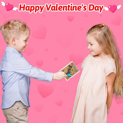 30 Pack Valentines Day Cards for Kids School - Small Hatching Dinosaur Eggs Valentines Day Gifts for Kids Classroom - Funny Dino Valentine Exchange Cards Bulk for Toddler Boy Girl Class Party Favors
