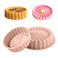 FunSiltasy 10 Inch Silicone Cake With 8 Inch Pan Set (2 Pack) - Nonstick Baking Mold for Pound Cake, Jello, Bread & Brownies, Dishwasher Safe