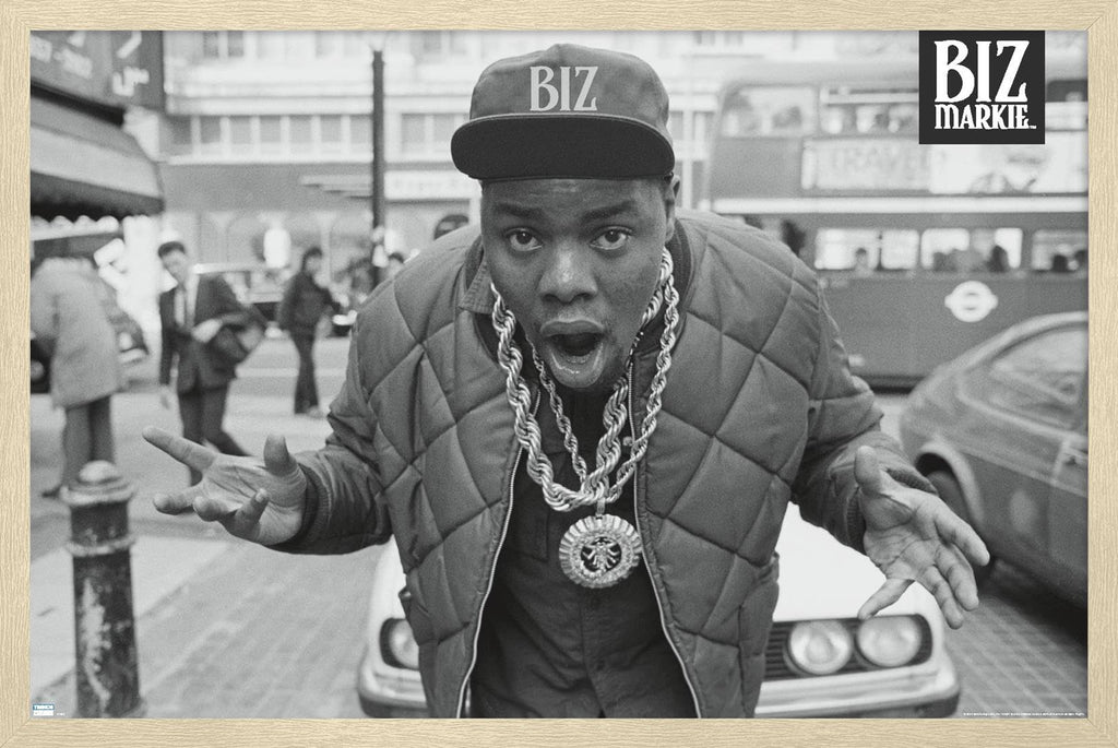 Trends International Biz Markie - London Street Wall Poster, 22.4L x 14.7W, Blonde Framed Version