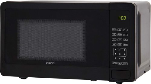 Avanti Microwave Oven - 700 Watts Compact Design with 6 Pre-Cooking Settings | 0.7 Cu.Ft., Black