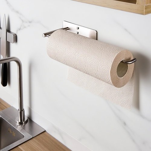 YIGII Wall Mount Paper Towel Holder, Under Cabinet Paper Towel Rack