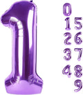 Number Balloons - 40 Inch Purple Balloons for 1st Birthday | Perfect for Baby Showers & Photo Shoots