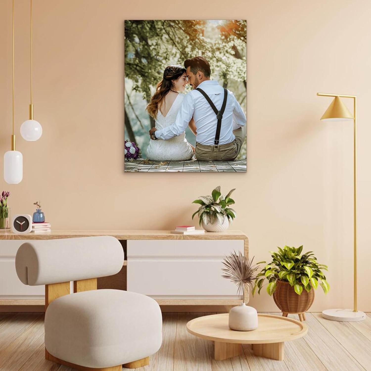 WEGA Custom Canvas Prints - Personalized Framed 8x10 Photo Wall Art | Unique Gifts for Family & Pets