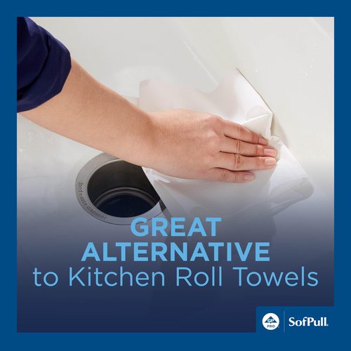 Georgia-Pacific SOFPULL CENTERPULL HIGH-CAPACITY PAPER TOWELS BY GP PRO (GEORGIA-PACIFIC), 28143, WHITE, 4 ROLLS PER CASE, 567 TOWELS PER ROLL