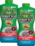 Green Gobbler Fruit Fly Killer+ - Effective Gel Treatment for Fruit, Drain & Sewer Flies - 32oz (2 Pack)