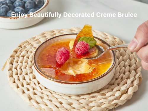 ONEMORE Ramekin Set of 14, Creme Brulee Ramekins Oven Safe 4 oz Ceramic Shallow Souffle Dishes for Baking Exquisite Desserts, Small Dipping Sauce Ramekins Round Mini Tart & Quiche Pans - Creamy White