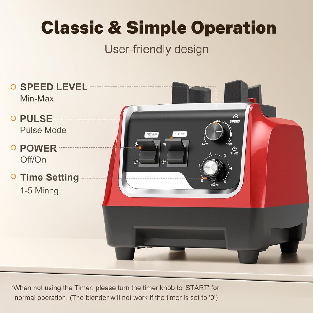 Powerful 1800W Blender by [Brand Name] - 70oz Pitcher & 20oz Travel Cup | High-Speed 28000 RPM for Smoothies & Ice Crushing