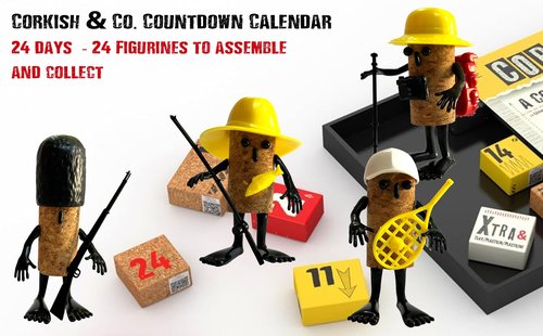 Meet the Corkish & Co.'s Advent Calendar! An amazing collection of 24 unique cork figurines. Open up the daily box to discover a new, adorable Corkish character. Age 13 and above. Gender neutral.