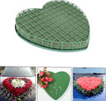 Skiennix Heart-Shaped Floral Foam Bricks - Ideal for Wedding Flower Arrangements | 20x20cm