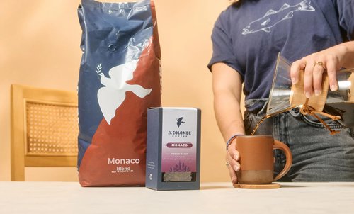 La Colombe Monaco Medium Roast Drip Grind Ground Coffee - Notes of Milk Chocolate, Graham Cracker, Black Cherry, 12 Ounce (Pack of 4)