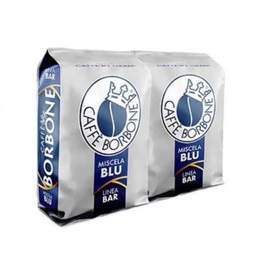 Caffè Borbone Whole Bean Coffee, Medium-Dark Roast, Blue Blend, Authentic Italian Coffee, 2.2 lb Bag (Pack of 2)