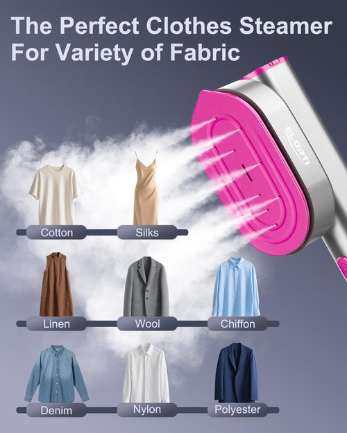 Travel Steamer for Clothes, Portable Handheld Steamer for Clothes, 1200W Strong Power, 15S Fast Heat-up, Strong Penetrating Steam, 2 In 1, 110V-120V