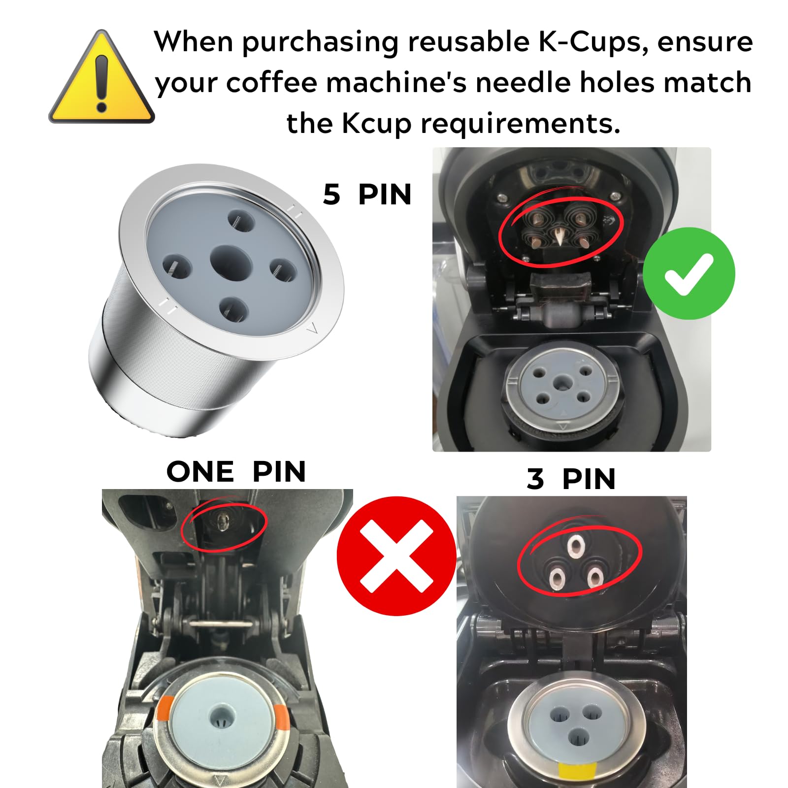 Reusable K Cup for Ke K Supreme machine- permanent ke coffee filter Refillable K cups for Ke K Supreme Plus Coffee Makers(2pcs)