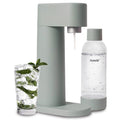 Mysoda Woody Soda Streaming Machine - Silent Carbonated Water Machine Robust Long-Lasting Aluminium Soda Maker - With 1L Water Bottle - Without CO2 Cylinder - Pigeon