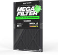 PuroAir MegaFilter - MERV 13 Activated Carbon Air Filter | Heavy Duty 16x25x1 for Allergens & Odors