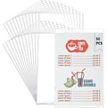 50 Pcs 8.5" x 14" Menu Cover Double-Sided Clear Vinyl Menu Holder Rigid Print Protectors Heavy Duty Paper Sleeves Hard Plastic Poster Protector Sleeve for Page Sheet (8.5" x 14")