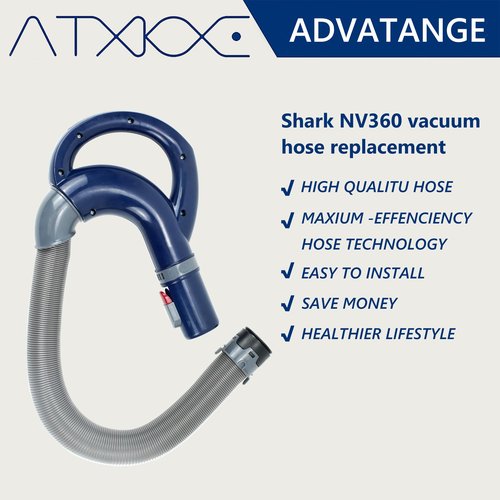 ATXKXE Compatible With Shark Navigator NV360 Vacuum Replacement Hose Handle NV350 NV351 NV352 NV355 NV356 NV357 NV358 NV370 UV541 NV390 NV391 NV392 CU520. 207FFJ360 113FFJ,Blue