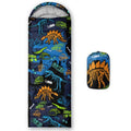 Smell Sunshine Kids Sleeping Bag for Boys Girls,Cartoon Dinosaur Print-Lightweight Warm Portable Outdoor Indoor-Waterproof Cold Weather Resistant Sleeping Bag for Camping Hiking(Dinosaur)