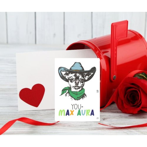 Silly Goose Gifts Animal Retro Hip Hop Slang Themed Valentine's Day Classroom Sharing Card Set of 24, You've Got That Rizz Bruh