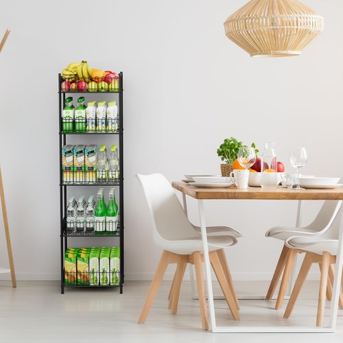OYEAL Soda Can Organizer for Pantry 5 Tier Water Bottle Organizer Holder for Tumbler Travel Mug Cup, Freestanding Can Storage Organizer for Pantry Kitchen Living Room Organization